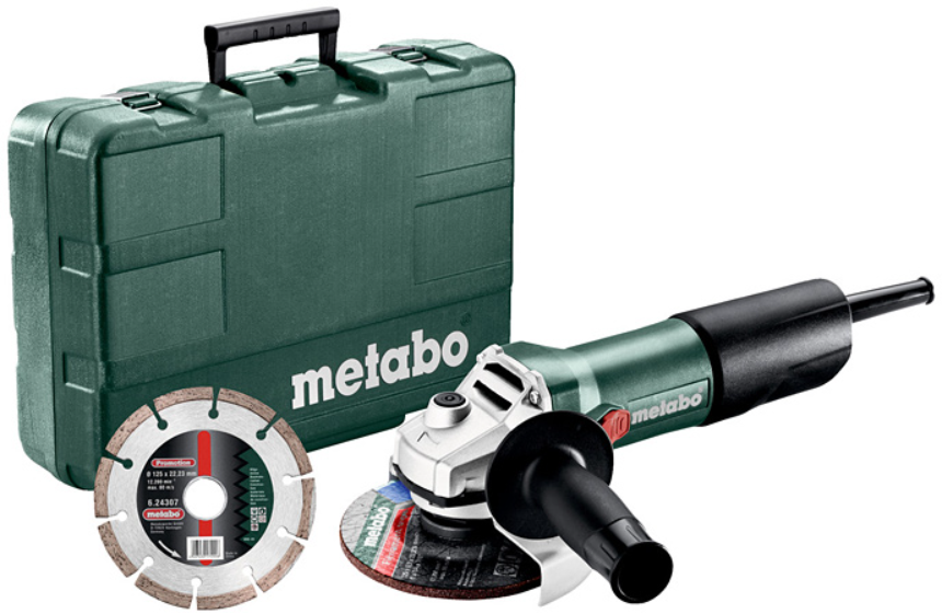 

Болгарка (кутова шліфувальна машина) Metabo W 850-125 Set (603608510)