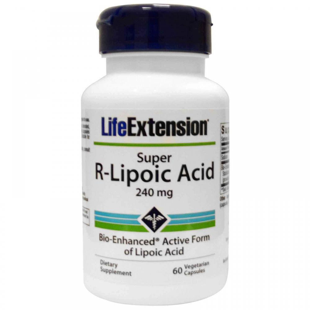 Акція на Life Extension Super R-Lipoic Acid 240 mg 60 Veg Caps R-липоевая кислота від Stylus