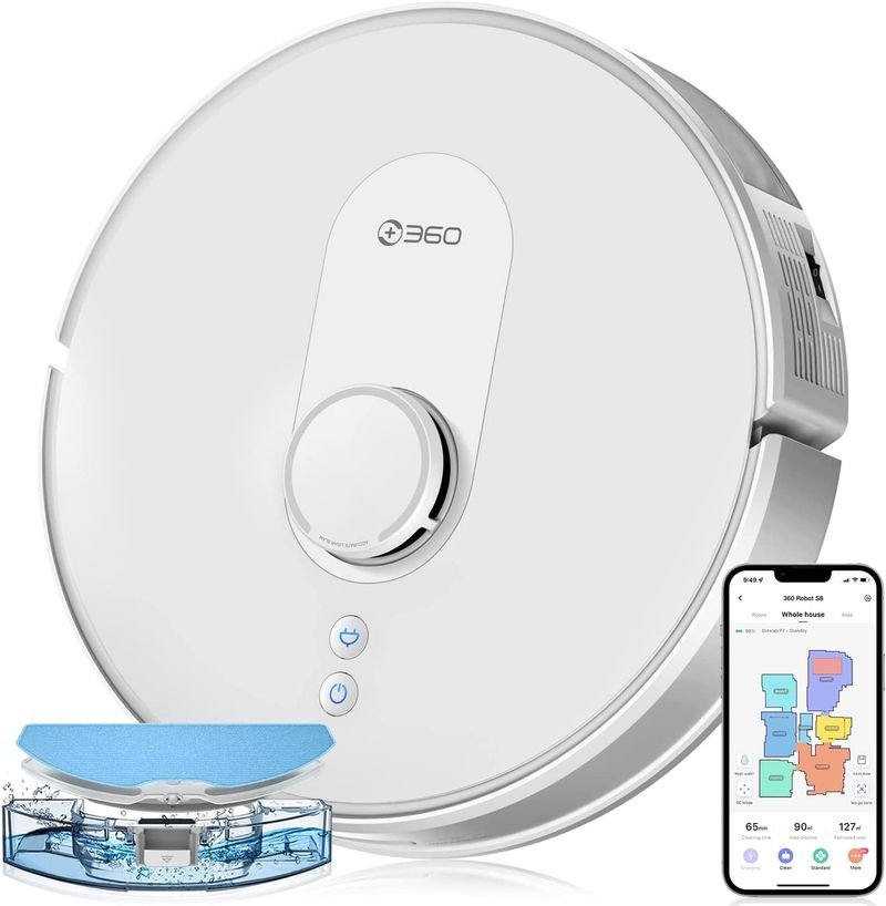 

Smart 360 Robot Vacuum Cleaner S8 White