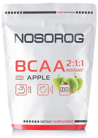 

Nosorog Bcaa 2:1:1 200 g /36 servings/ Apple