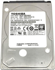 

Toshiba 500GB (MQ01ABD050V) Rb