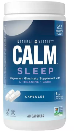 

Natural Vitality Calm Sleep Magnesium Glycinate Спокійний сон з гліцинатом магнію та бергамотом 60 вегетаріанських капсул