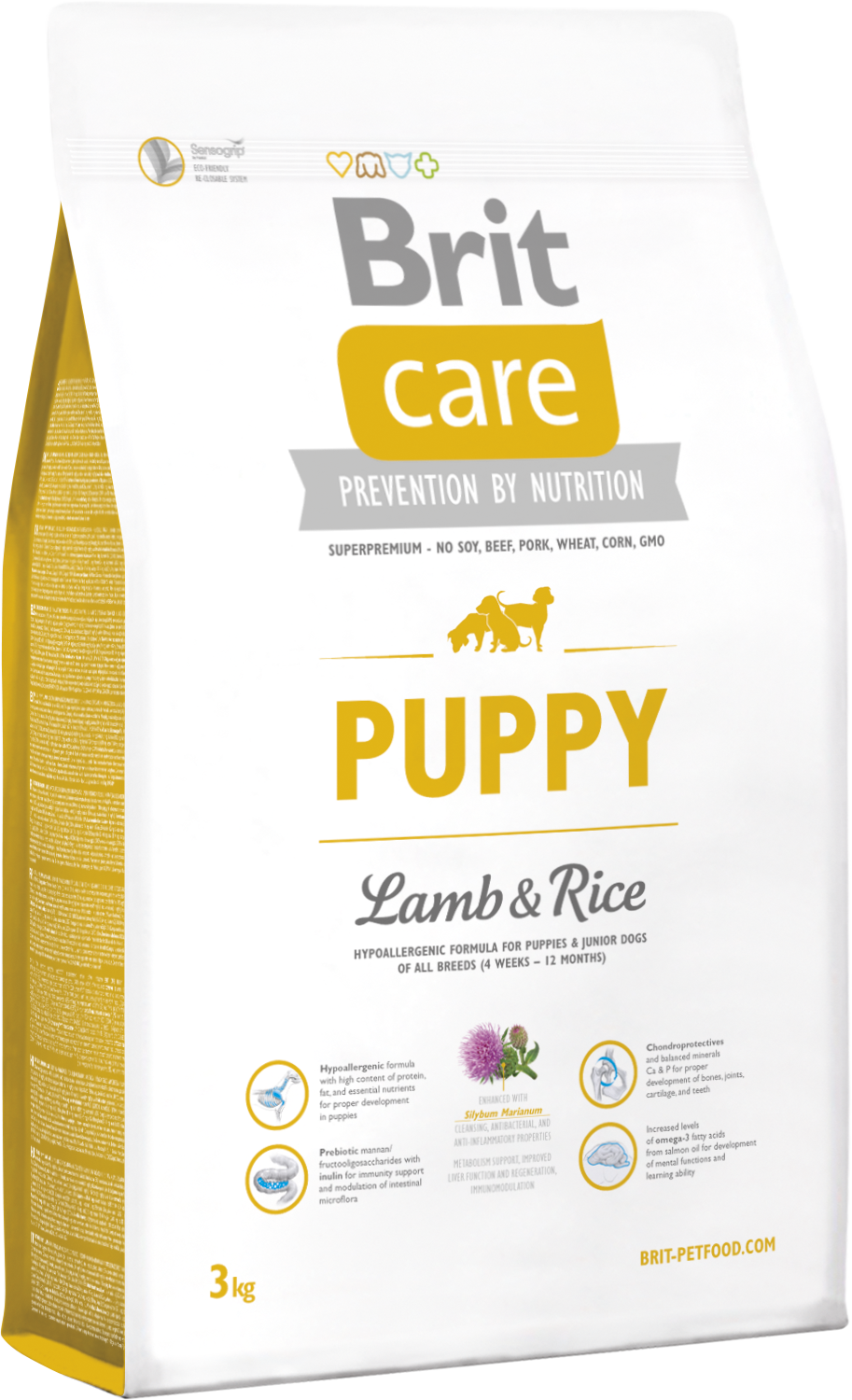 

Сухой корм для щенков всех пород Brit Care Puppy All Breed Lamb & Rice с ягненком и рисом 3 кг (8595602509805)