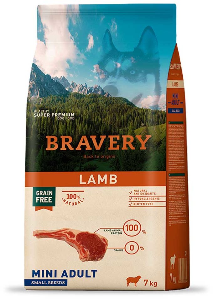 

Сухий корм Bravery Lamb Mini Adult з ягнятком 2 кг (6671 Br Lamb Adul M_ 2KG)
