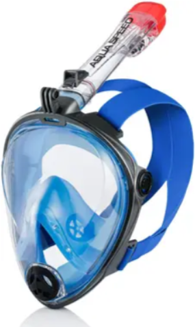 Акція на Полнолицевая маска Aqua Speed ​​Spectra 2.0 7073 синий, черный Уни L/XL (247-01) від Stylus