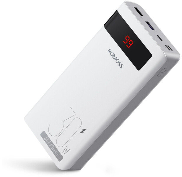 Акція на Romoss Power Bank 30000mAh30W Sense 8PSPro White (PHP30-892-1133H) від Stylus