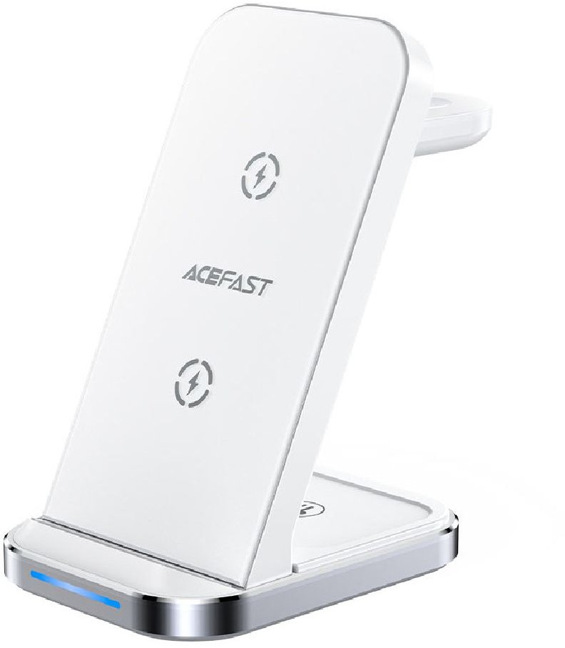 Акція на Acefast Wireless Charger Stand E15 3in1 15W White для iPhone, Apple Watch and Apple AirPods від Y.UA