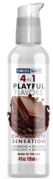 

Лубрикант на водній основі Swiss Navy 4 in 1 Chocolate Sensation 118 мл