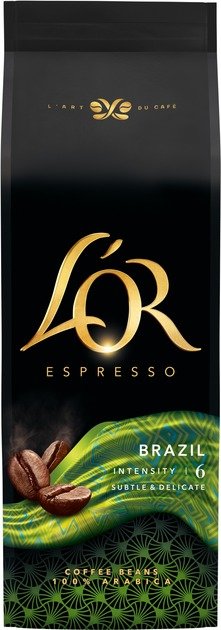 Акція на Кофе в зернах L'OR Espresso Brazil 100% Арабика 500 г (8711000464649) від Stylus