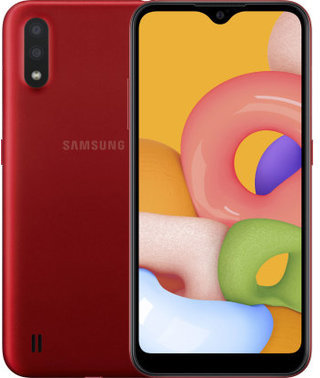 

Смартфон Samsung Galaxy A01 2/16 Gb Red Approved Вітринний зразок