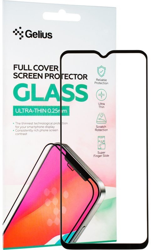 

Gelius Tempered Glass Full Cover Ultra Thin 0.25mm Black для Samsung A135 Galaxy A13 4G