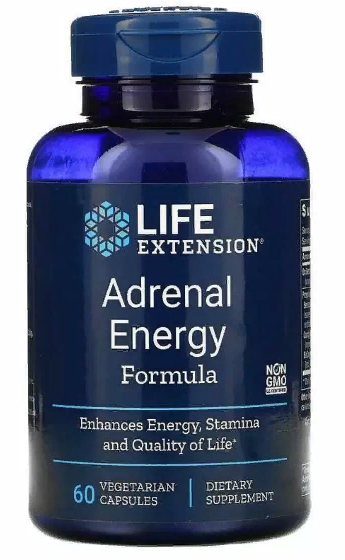 

Life Extension Adrenal Energy Поддержка надпочечников 60 веганских капсул