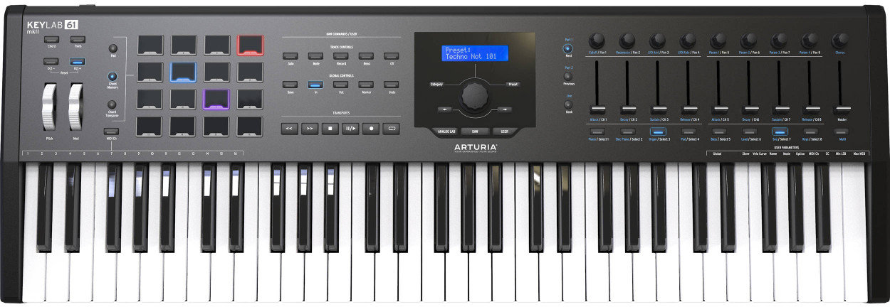 

MIDI-клавіатура Arturia KeyLab 61 MkII Black Edition