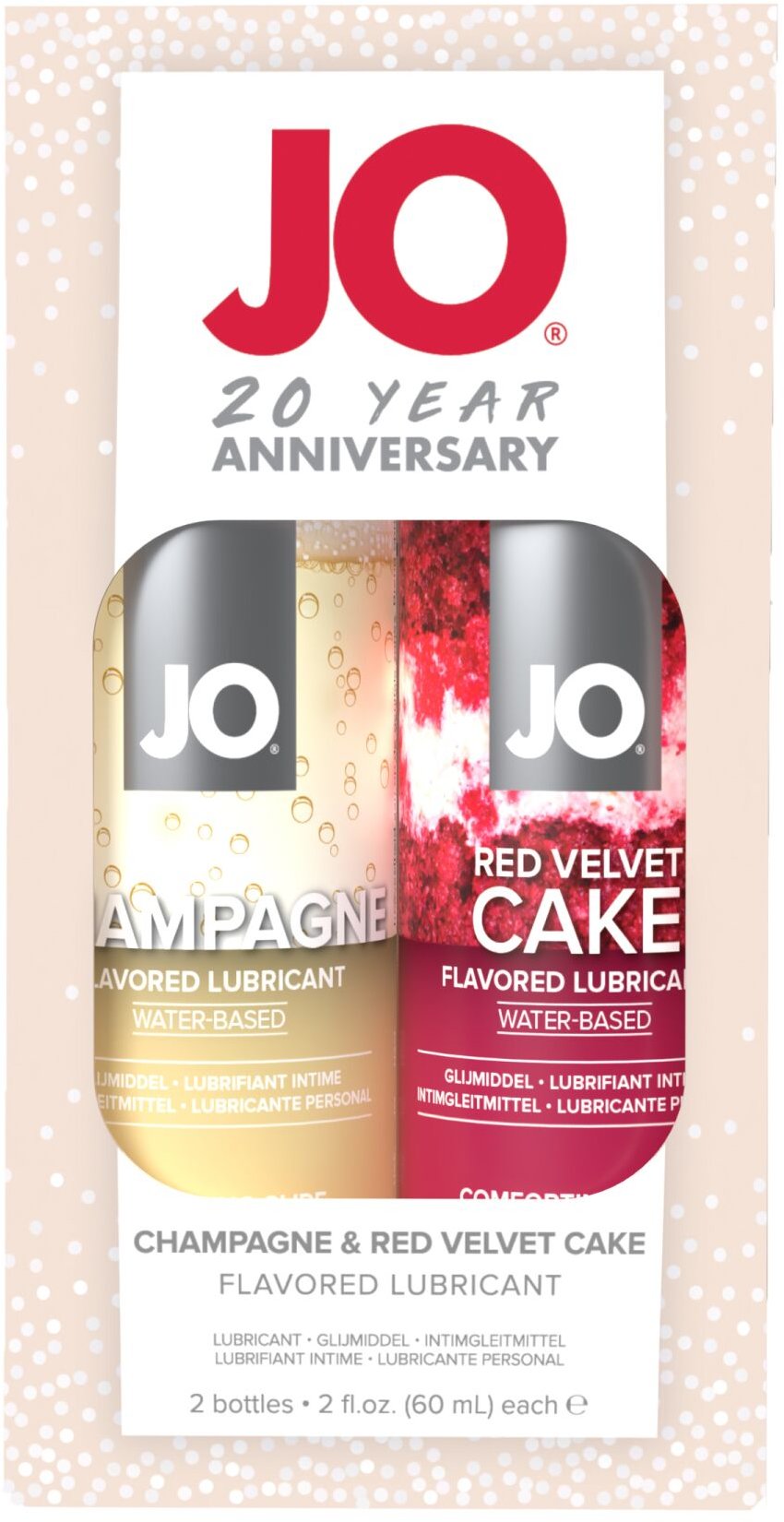 

Набор вкусовых смазок System Jo Champagne & Red Velvet Cake (2×60 мл), Limited Edition