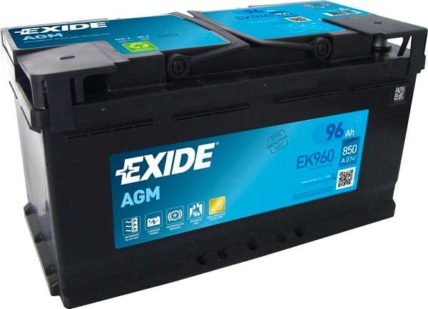 Акція на Автомобільний акумулятор Exide Agm 6СТ-96 Євро (EK960) від Y.UA