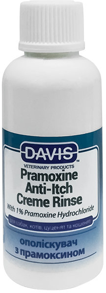 

Кондиционер от зуда с 1% прамоксин гидрохлоридом Davis Pramoxine Anti-Itch Creme Rinse для собак и котов 50 мл