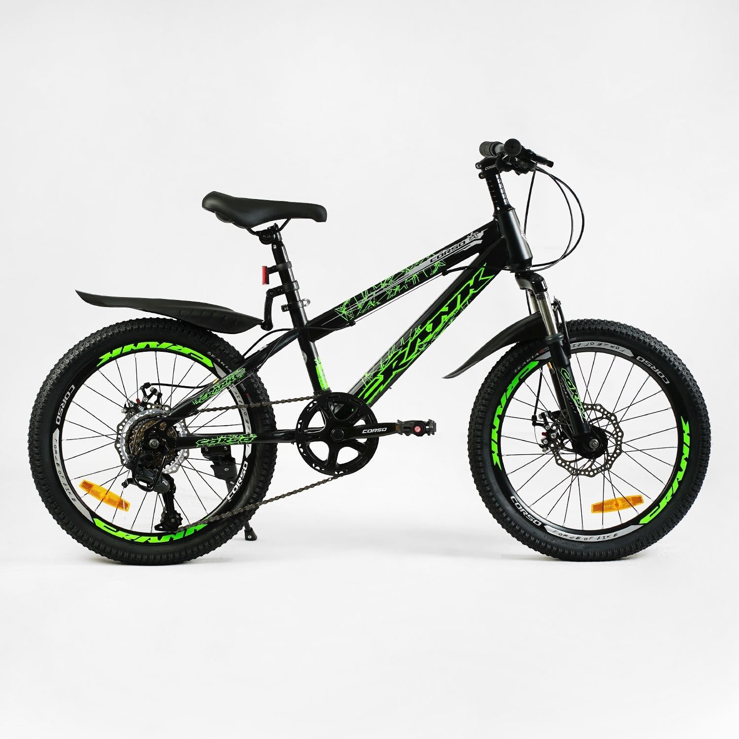 Акция на Спортивний велосипед Corso Crank 20'' салатовий (CR-20608) от Y.UA