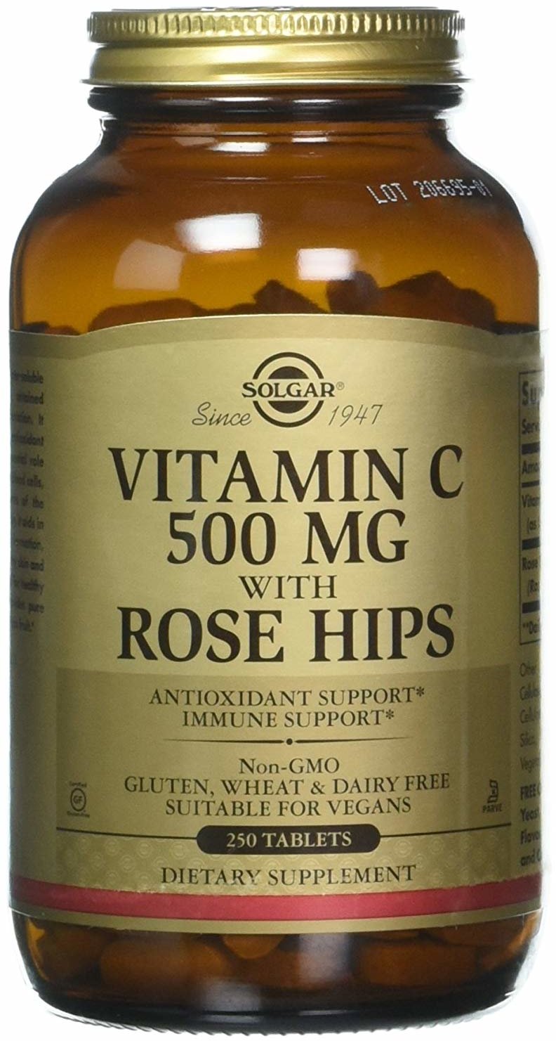 

Solgar Vitamin C With Rose Hips 500 mg 250 Tablets