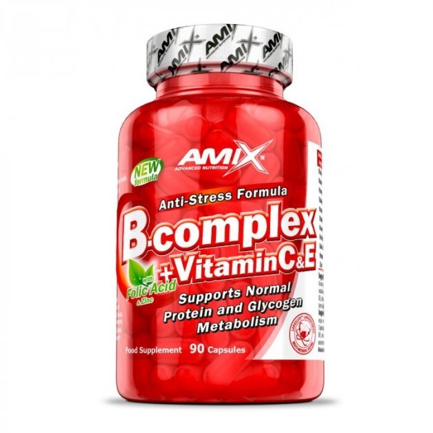 

Amix Nutrition B-Complex + Vitamin C B-комплекс+ Витамин С 90 капсул