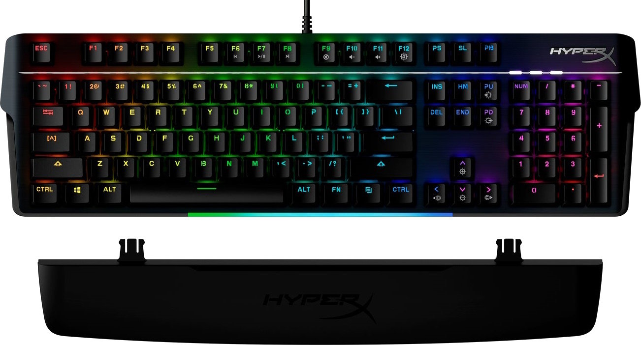 Акція на HyperX Alloy MKW100 Mechanical Gaming Keyboard Red Us Layout (4P5E1AA) від Stylus