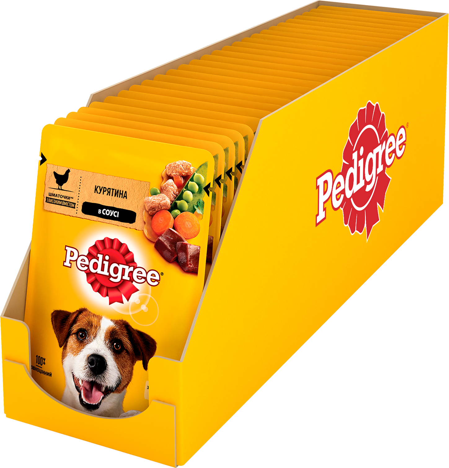 Акція на Влажный корм Pedigree для взрослых собак Курица и овощи в соусе 24х100г (5900951017322) від Stylus