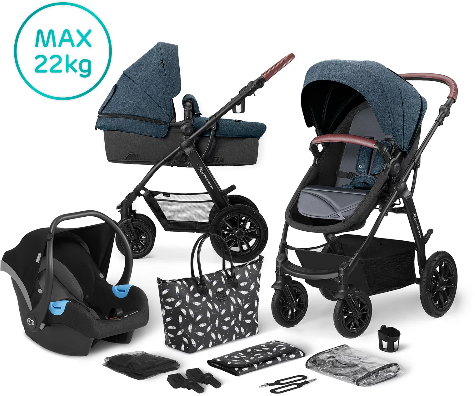 

Универсальная коляска 3 в 1 Kinderkraft Xmoov Denim (KKWXMOVDEN3000)