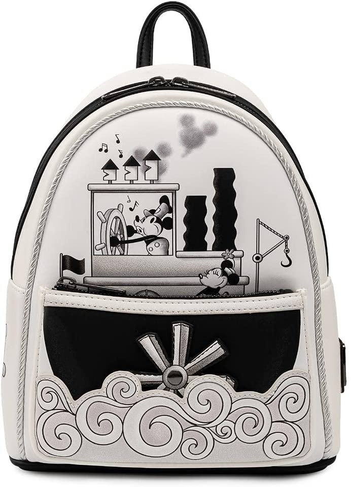 Акція на Рюкзак Loungefly Disney - Mickey Mouse Steamboat Willie Music Cruise Mini Backpack (WDBK1657) від Stylus