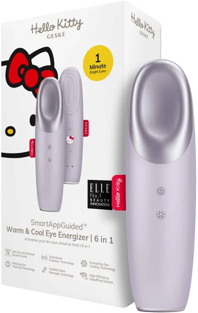 Акція на Энерджайзер для глаз Geske Warm & Cool Eye Energizer 6 в 1 Hello Kitty Purple (HK000004PU01) від Stylus