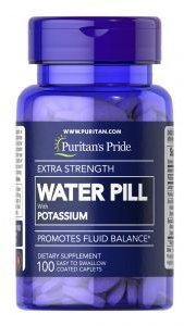 

Puritan's Pride Water pill With Potassium Extra Strength Поддержка водного баланса 100 капсул