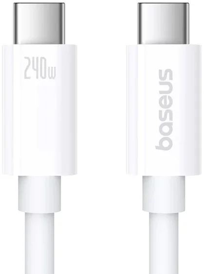 Акція на Baseus Cable USB-C to USB-C Superior Series2 Fast Charging 240W 1m White (P10365200211-02) від Stylus