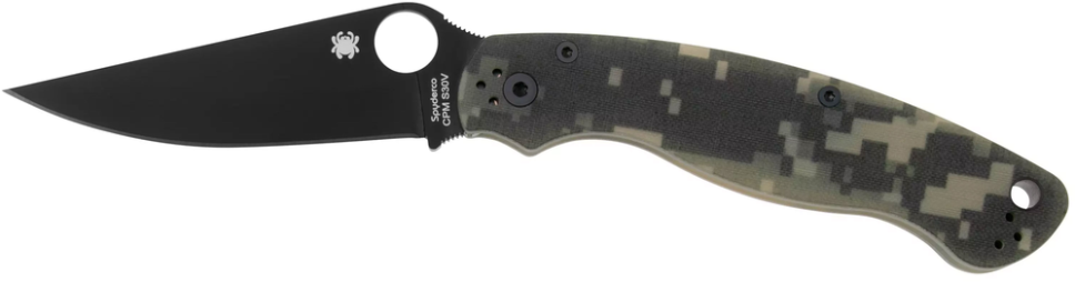 Акція на Spyderco Military 2 Black Blade G-10 camo (C36GPCMOBK2) від Stylus