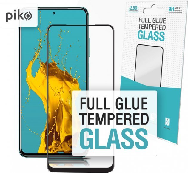 

Piko Tempered Glass Full Glue Black for Xiaomi Redmi Note 10 / Note 10s / Note 11 / Note 11s