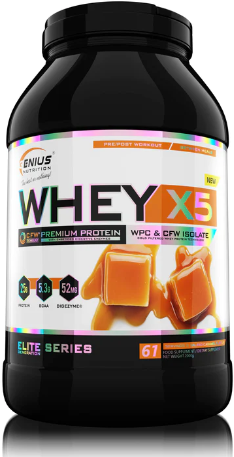 Акція на Genius Nutrition Whey-X5 2000 g / 61 servings / Salted Caramel від Stylus