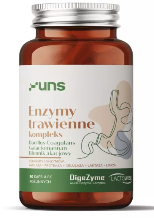 

Uns Vitamins Digestive enzymes Ензими 90 веганських капсул