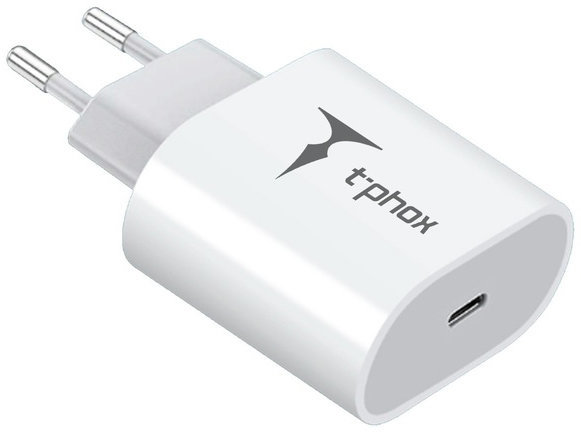 

T-PHOX USB-C Wall Charger 20W White