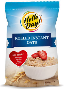 

Овсяные хлопья Hello Day Rolled Instant Oats, 500 г (WT4762)