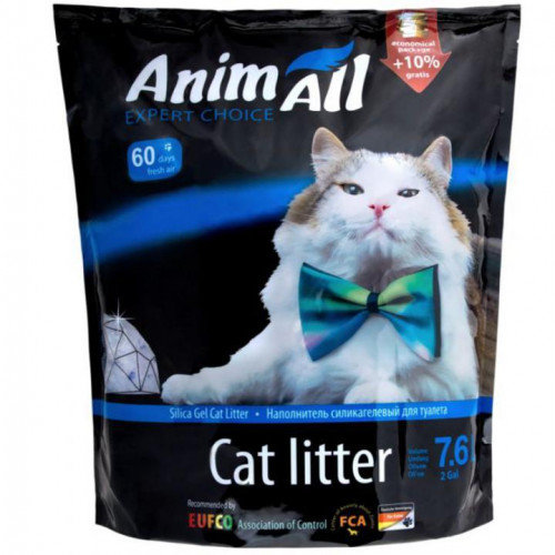 Акція на Наполнитель для кошачьего туалета AnimAll Голубой аквамарин 7.6 л від Stylus
