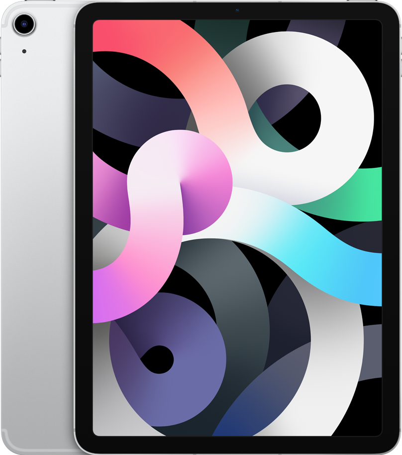 Акція на Apple iPad Air 4 10.9" 2020 Wi-Fi + Lte 64GB Silver (MYHY2) від Y.UA