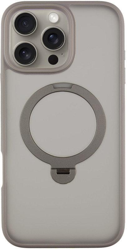 

Mobile Case Metal Buttons with MagSafe Hq Ring Grey for iPhone 16 Pro