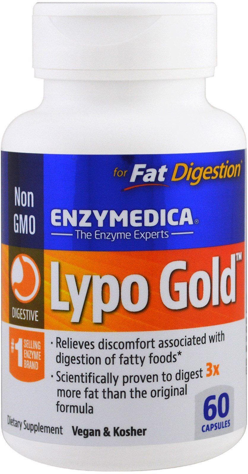 Акція на Enzymedica Lypo Gold For Fat Digestion Ферменты для переваривания жиров 60 капсул від Stylus