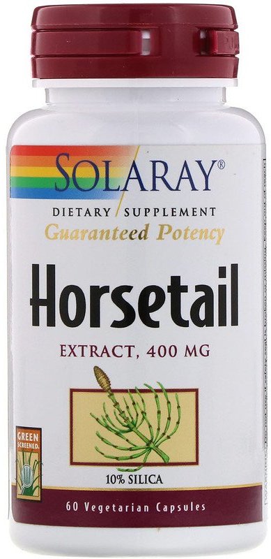 

Solaray Horsetail Extract 400 mg Екстракт хвоща 60 капсул