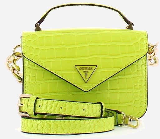 

Жіноча сумка-сетчел Guess Retour Mini Top Handle Flap лаймова (HWCG8664780-LIM)