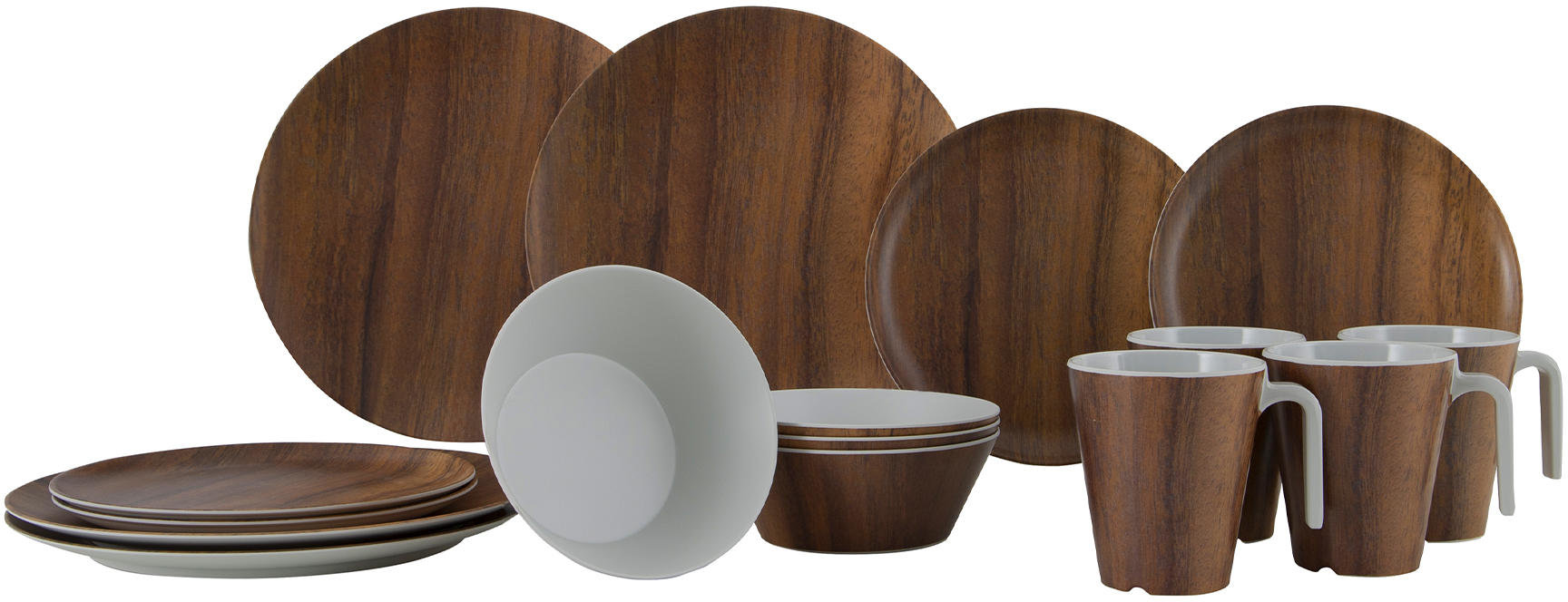 

Столовий сервіз Gimex Tableware Nature 16 Pieces 4 Person Wood (6913100)