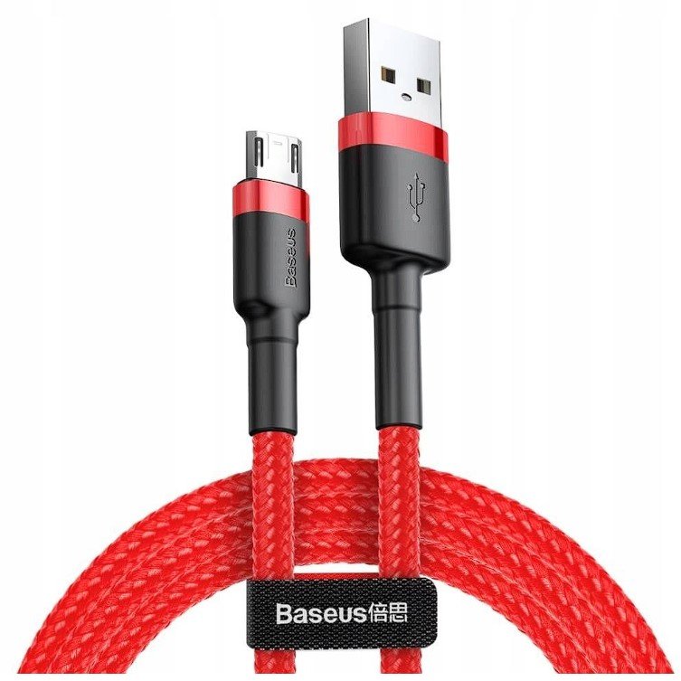 Акція на Baseus Usb Cable to Micro Usb Cafule 2.4A 1m Red (CAMKLF-B09) від Stylus