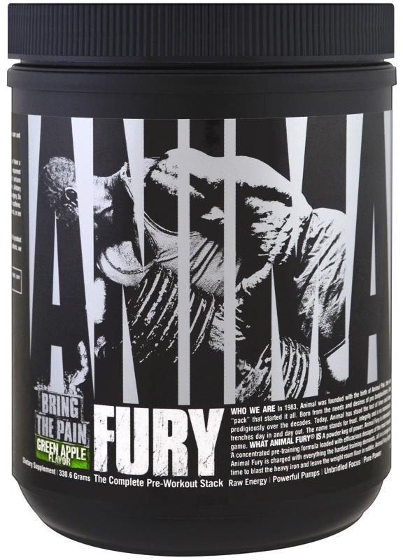 

Universal Nutrition Animal Fury 330 g /20 servings/ Green Apple