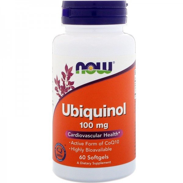 

Now Foods Ubiquinol 100 mg Убіхінол 60 гелевих капсул