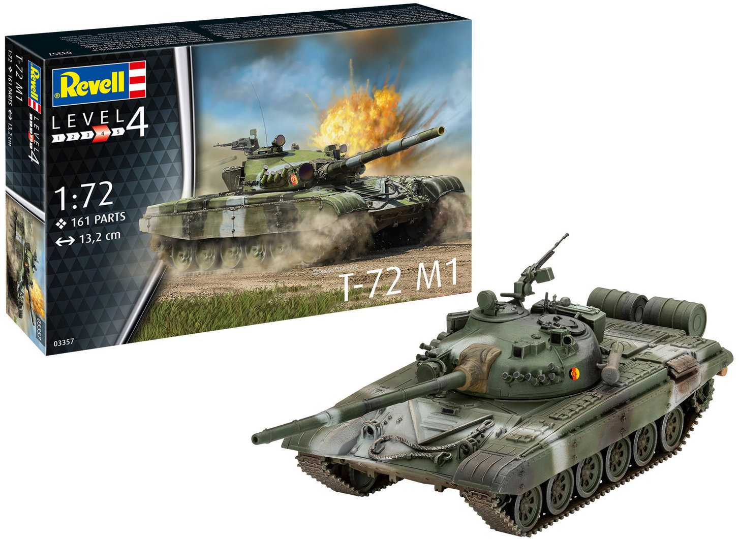 

Сборная модель-копия Revell Танк Т-72 М1 Уровень 4 (RVL-03357)