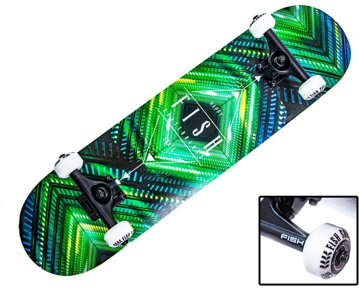 

Скейтборд деревянный от Fish Skateboard Green Rhombus