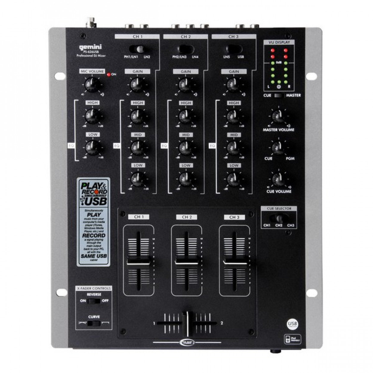 

Микшерный пульт для Dj Gemini PS-626USB