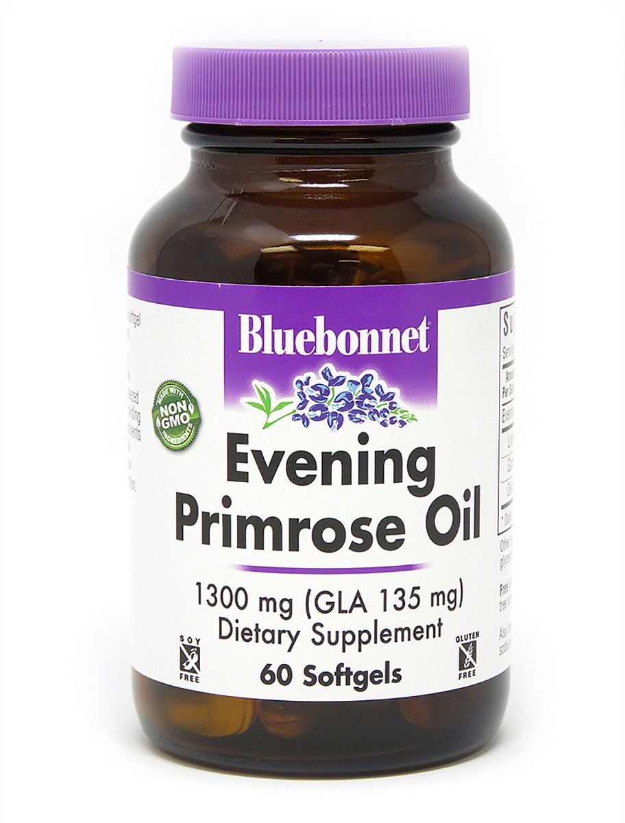 

Bluebonnet Nutrition Evening Primrose Oil, 1300 mg, 60 Softgels (BLB0921)